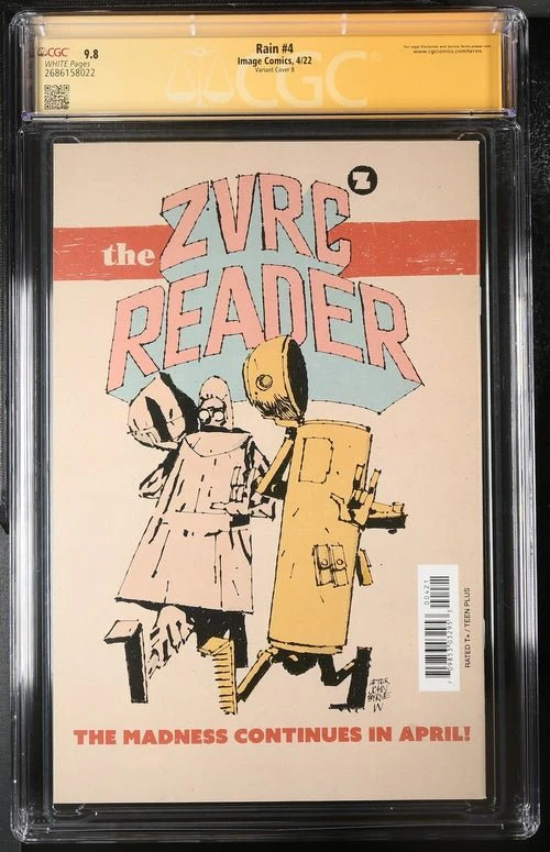 Rain #4 Variant Cover B Image Comics CGC Signature Series 9.8 Signed Zoe Thorogood - Image 3