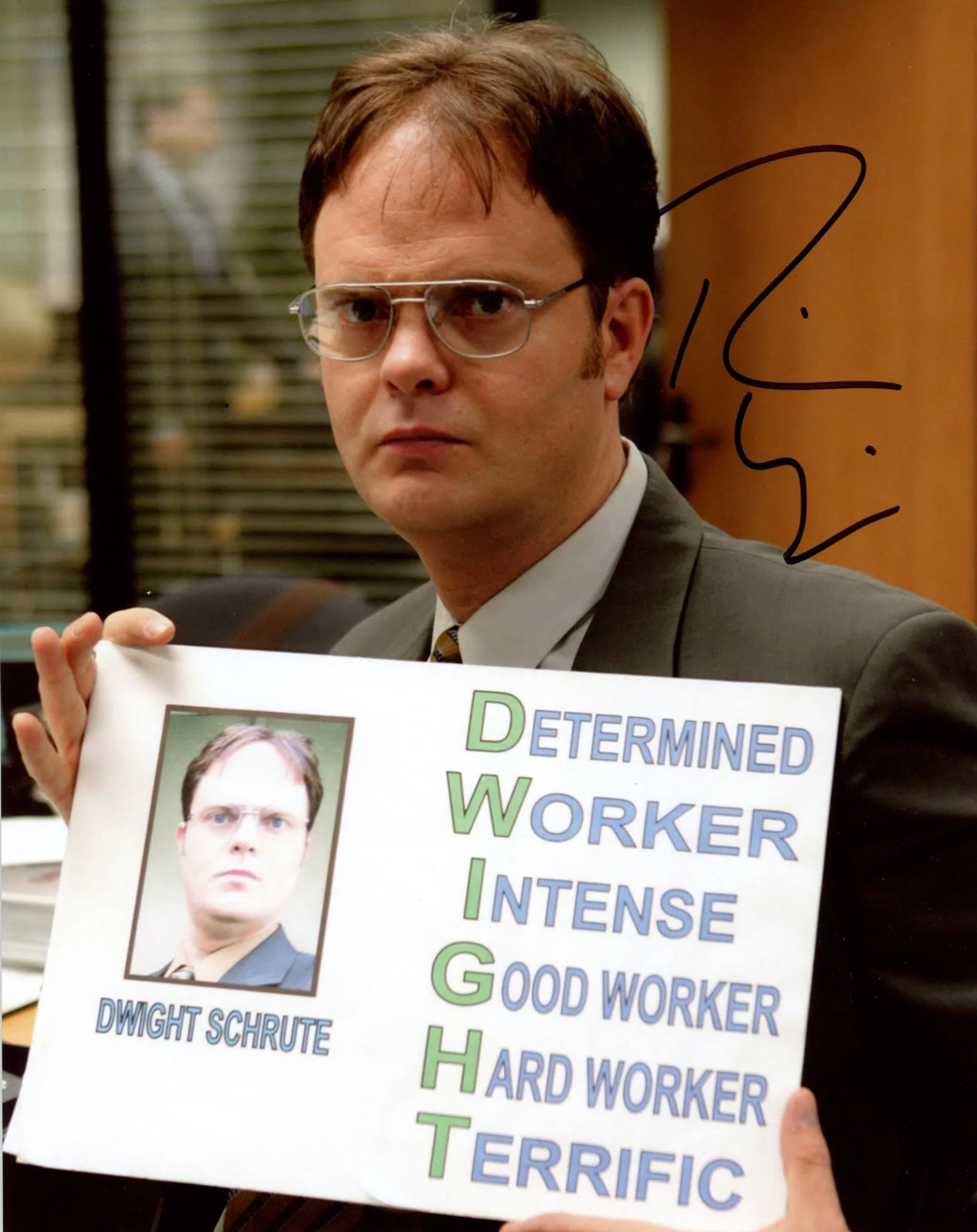 Rainn Wilson The Office 8x10 Signed Photo JSA Certified Autograph