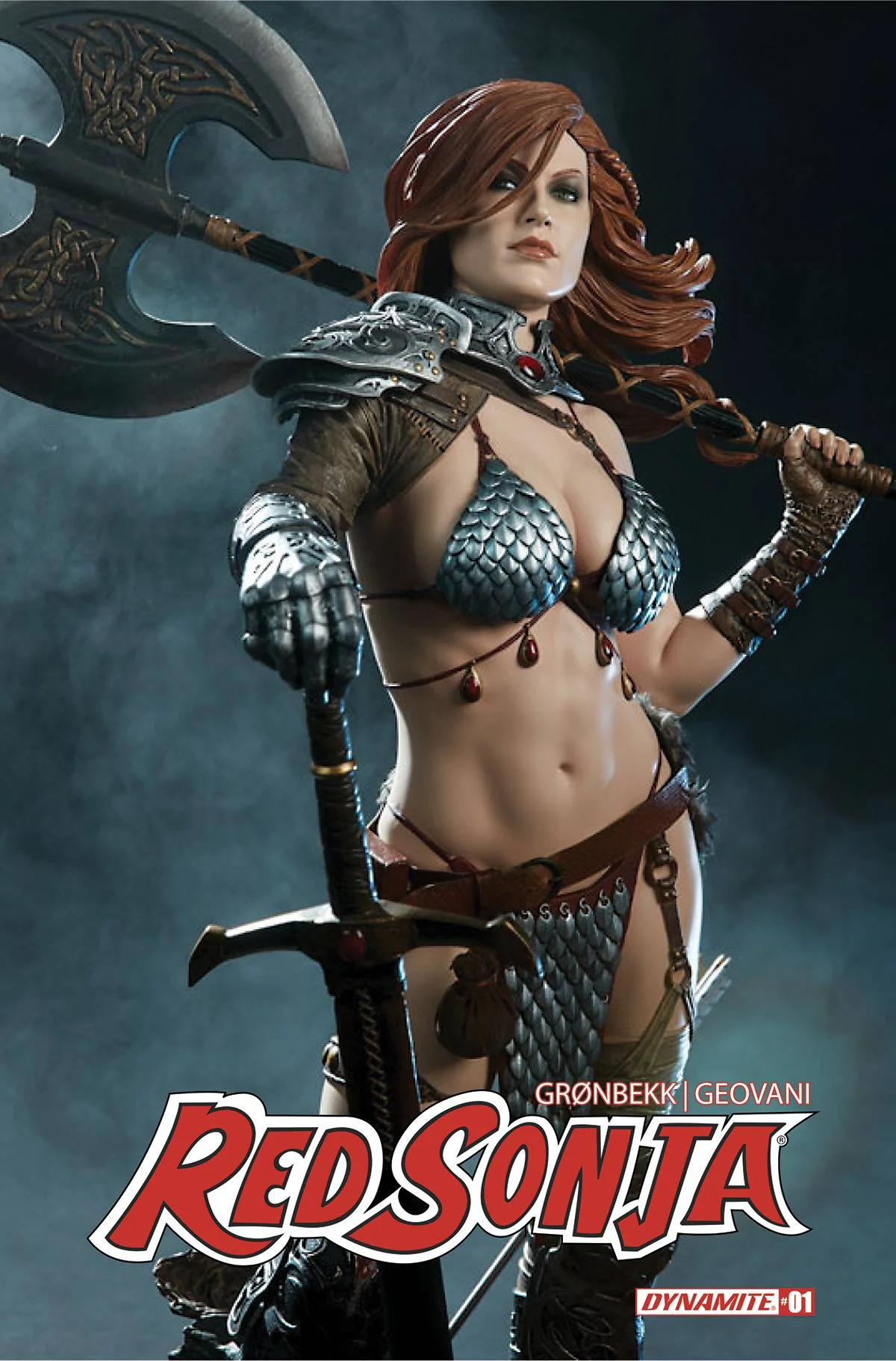 Red Sonja #1 Cover O 1:15 Sideshow Statue Variant Comic Book - Image 2