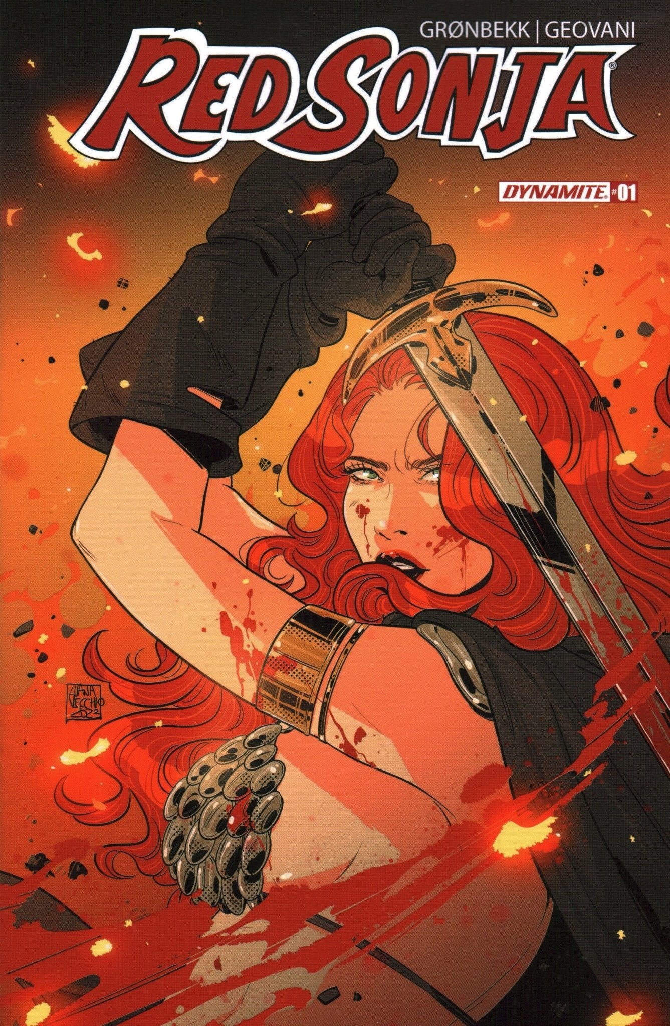 Red Sonja #1 Exclusive GalaxyCon Luana Vecchio Trade Cover Variant Comic Book - Image 2