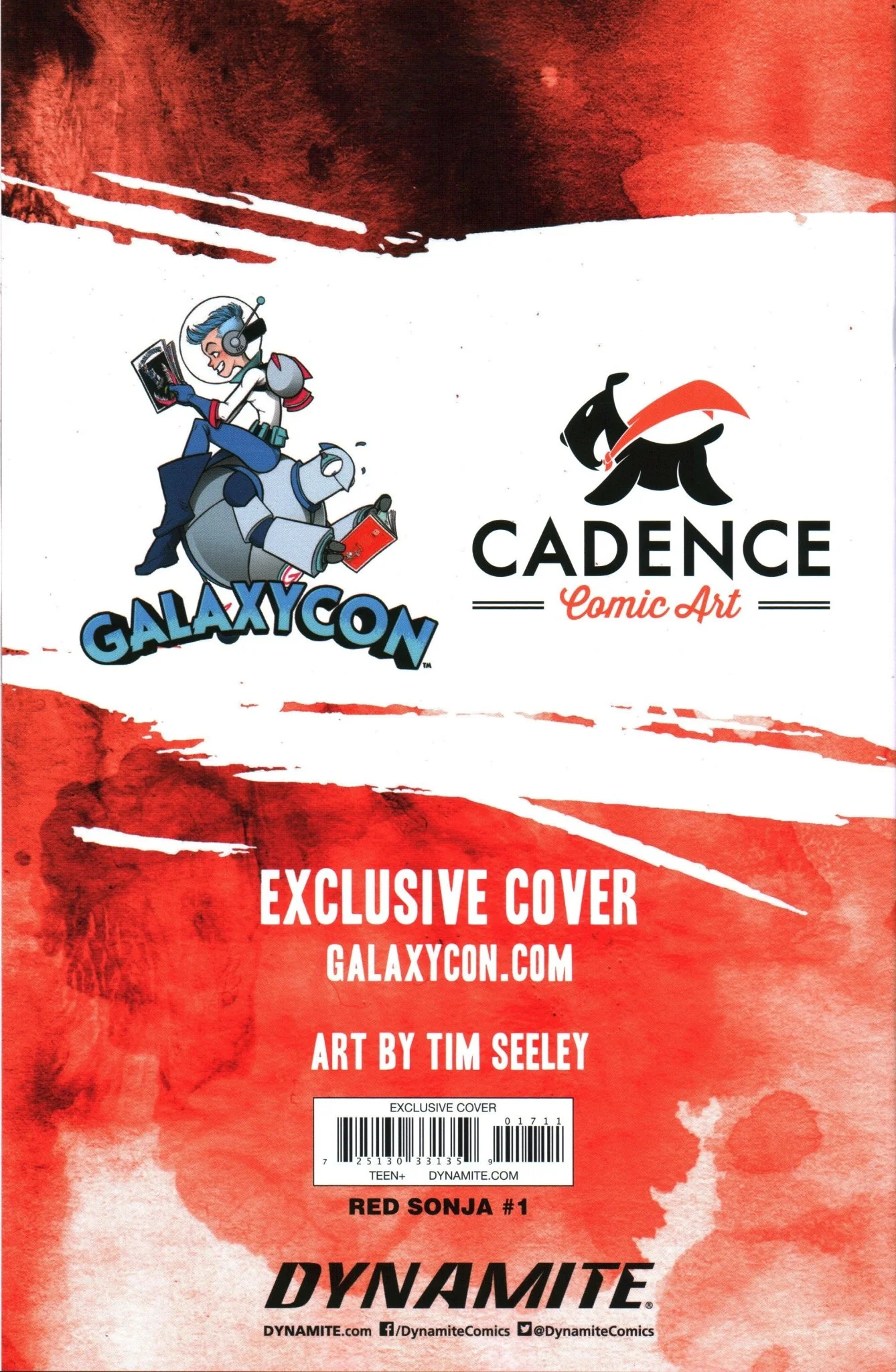Red Sonja #1 Exclusive GalaxyCon Tim Seeley Trade Cover Variant Comic Book - Image 3