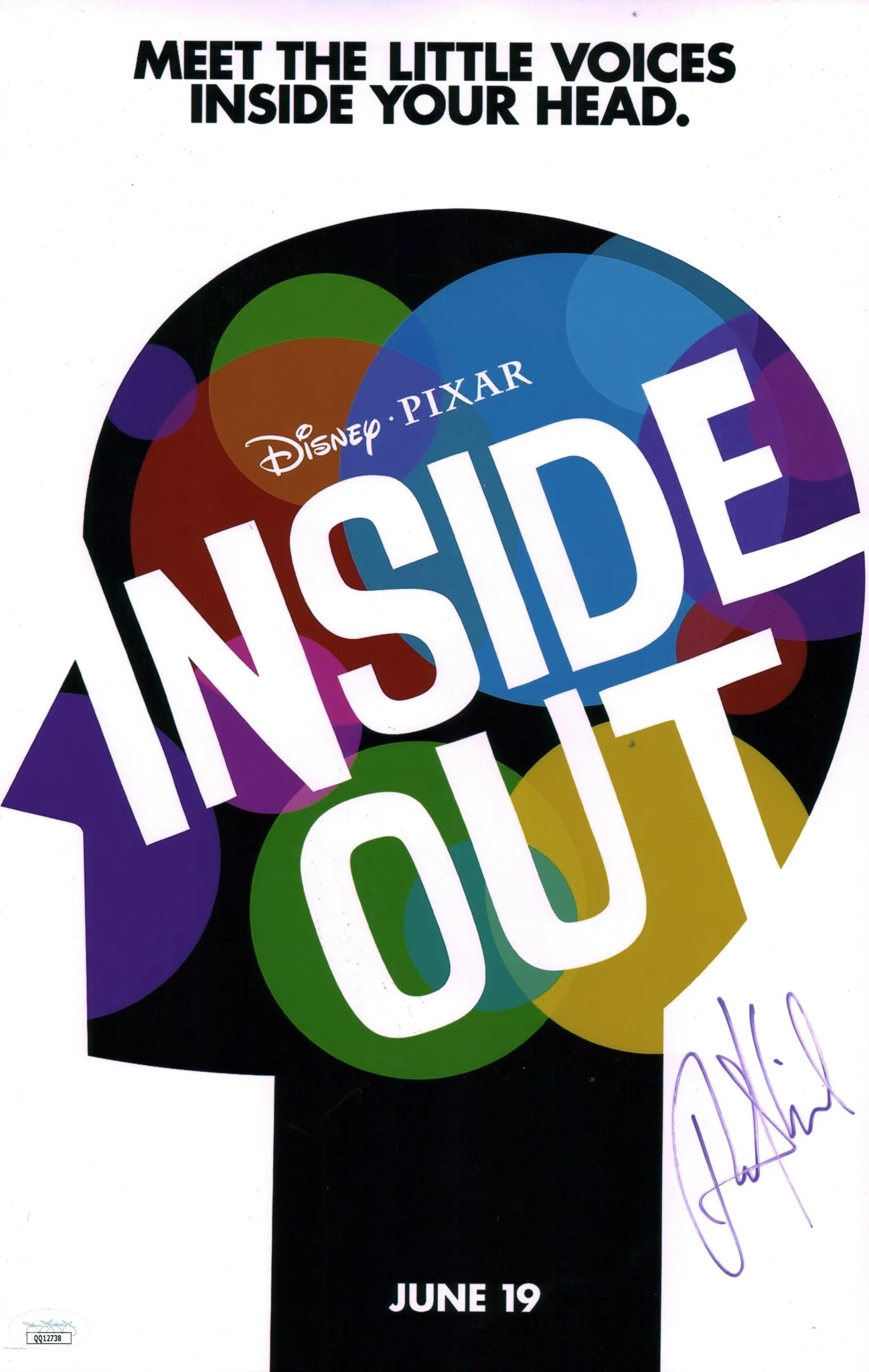 Richard Kind Inside Out 11x17 Signed Photo Poster JSA Certified Autograph