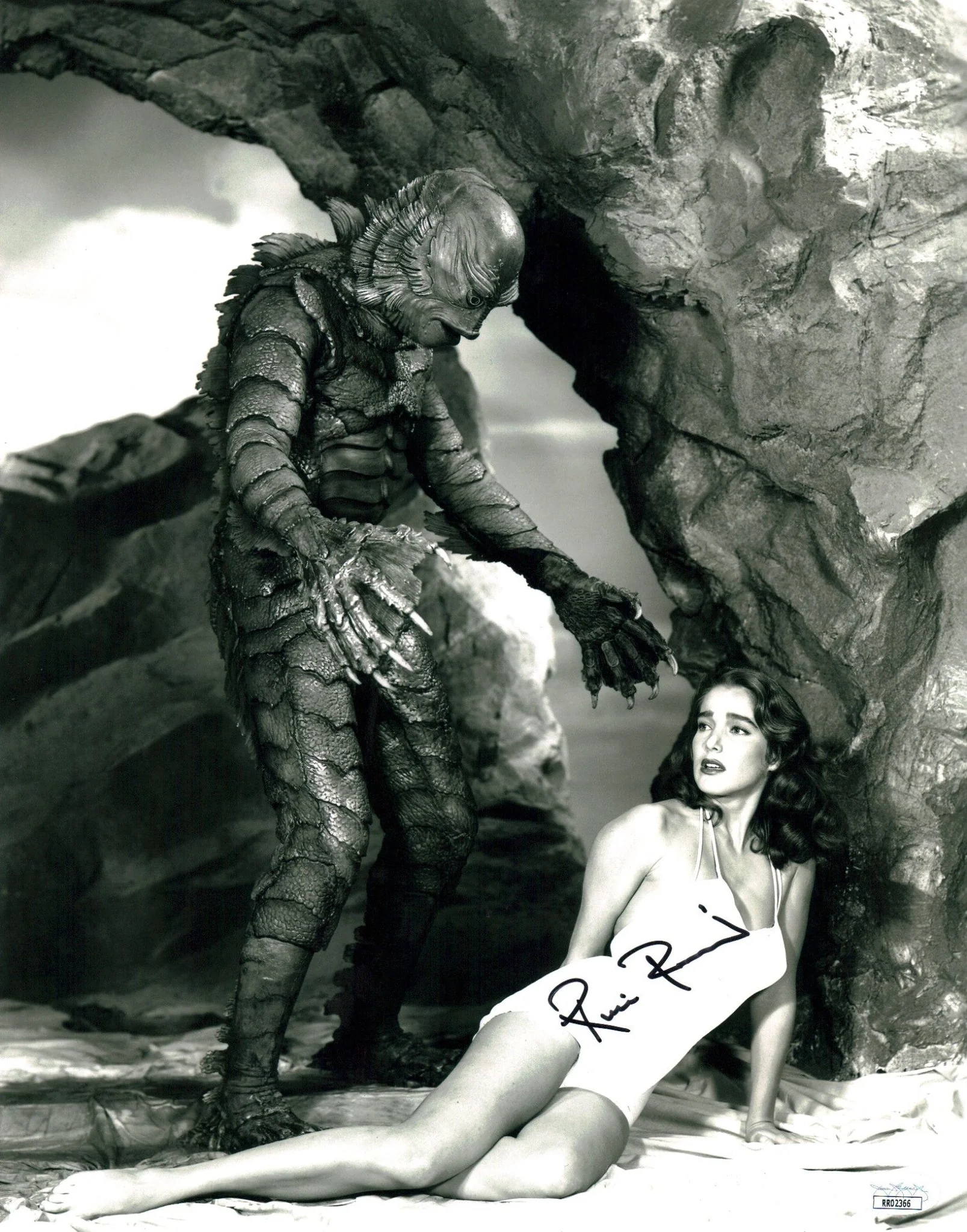 Ricou Browning Creature From The Black Lagoon 11x14 Signed Photo Poster JSA Certified Autograph - Image 2