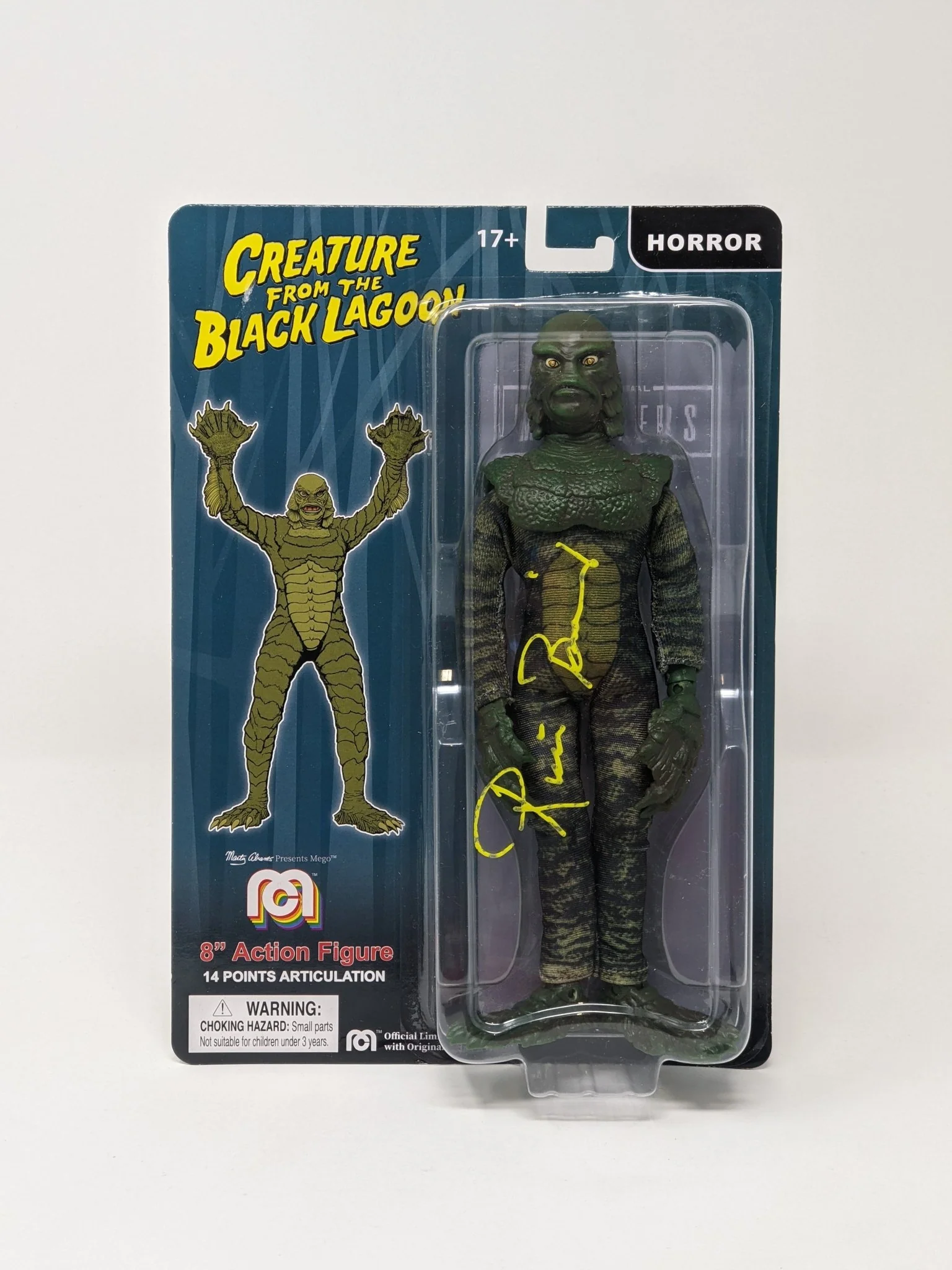 Ricou Browning Creature from the Black Lagoon Signed Mego Action Figure JSA Certified Autograph - Image 2