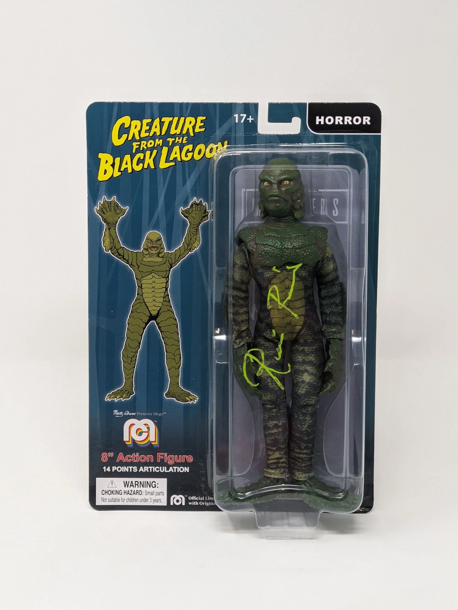 Ricou Browning Creature from the Black Lagoon Signed Mego Action Figure JSA Certified Autograph - Image 3