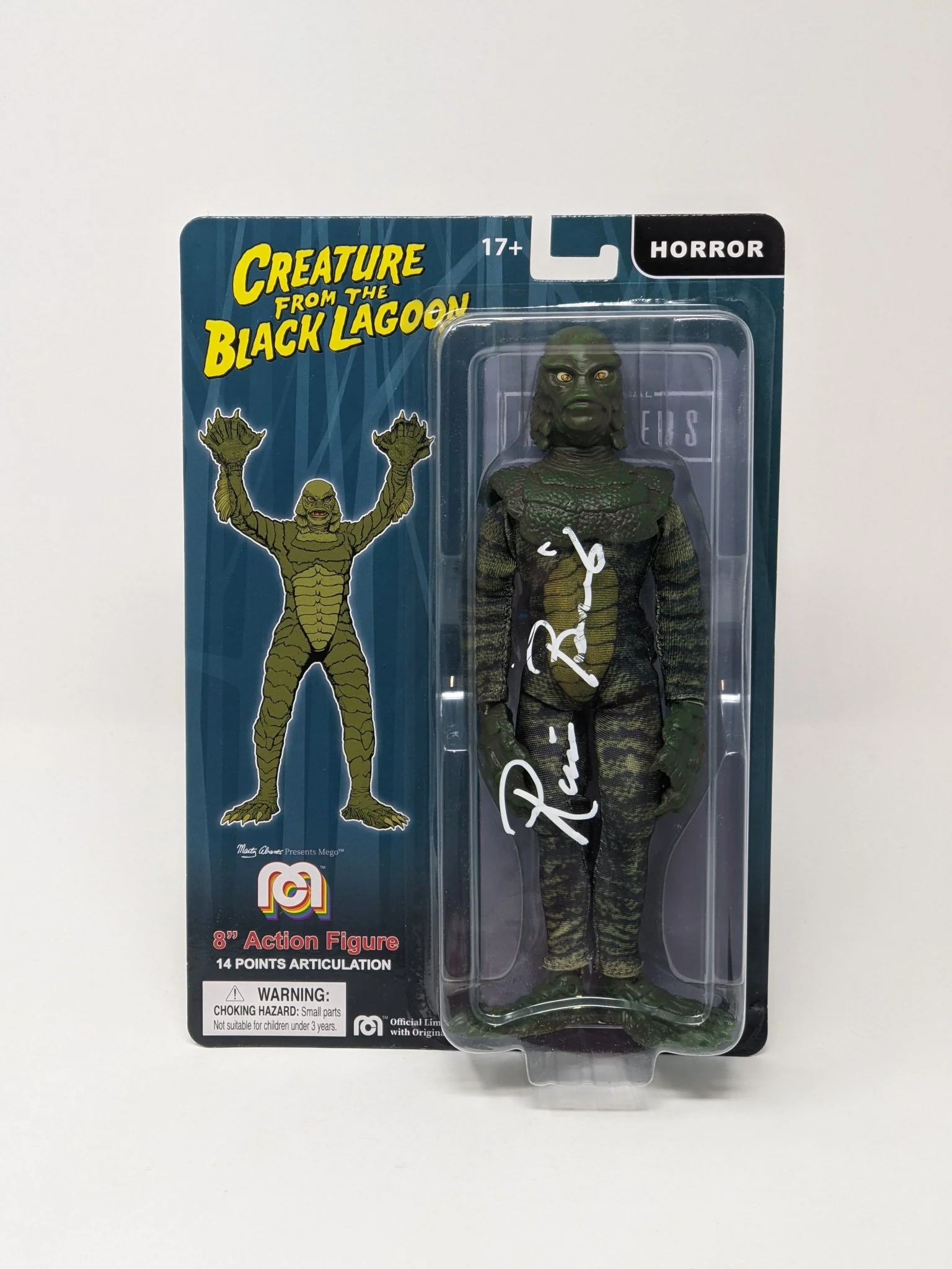 Ricou Browning Creature from the Black Lagoon Signed Mego Action Figure JSA Certified Autograph - Image 4