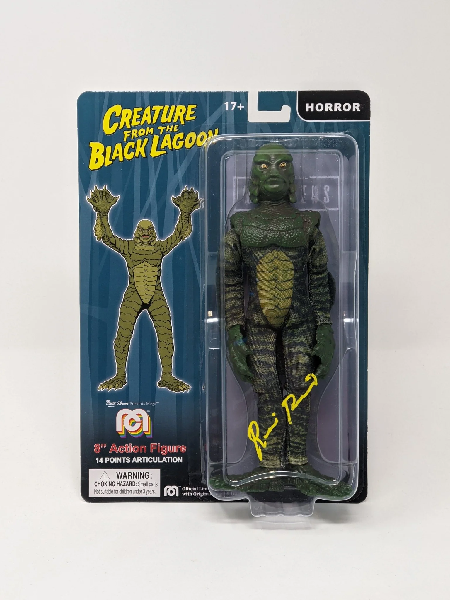 Ricou Browning Creature from the Black Lagoon Signed Mego Action Figure JSA Certified Autograph - Image 5