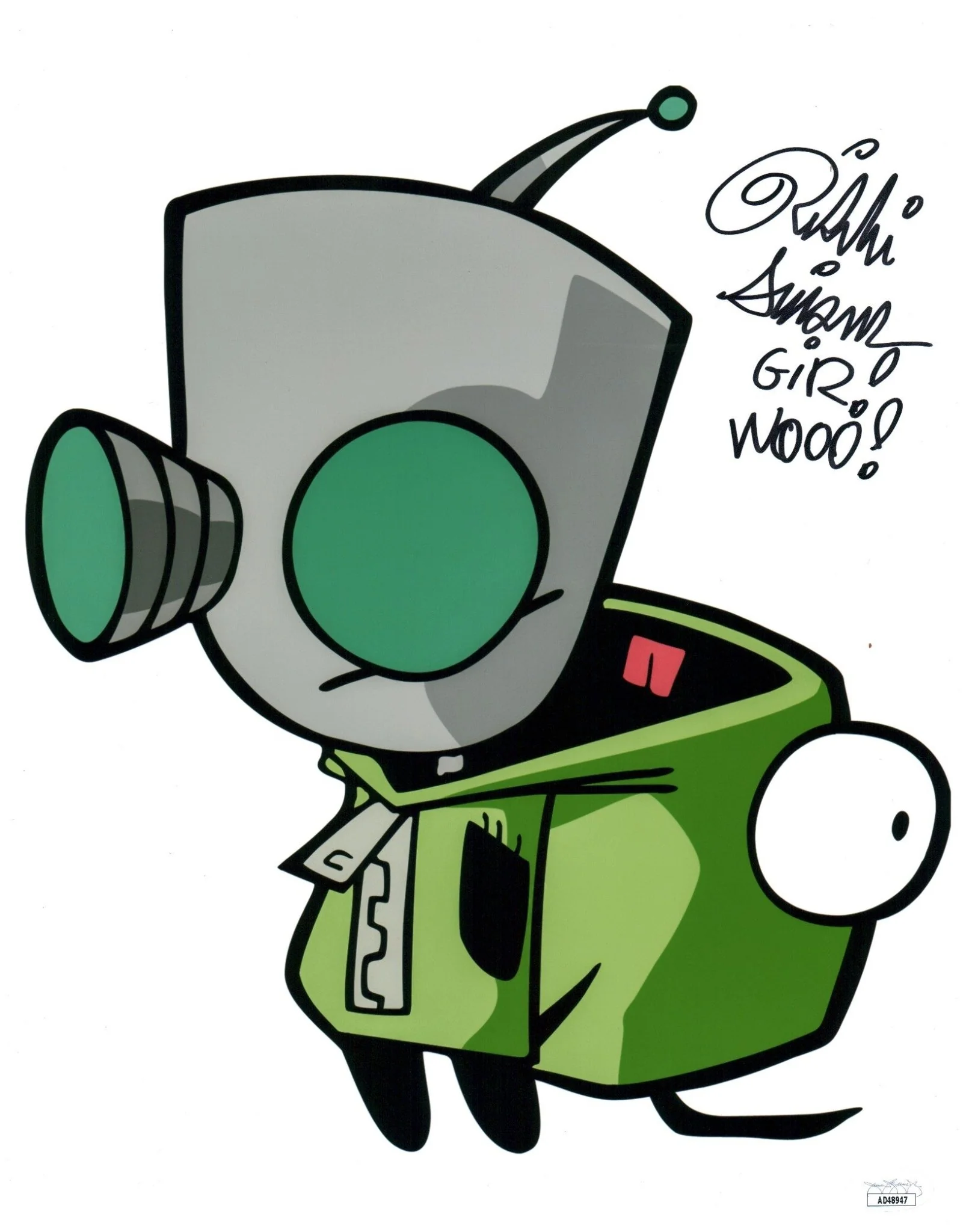 Rikki Simons Invader Zim 11x14 Signed Photo Poster JSA Certified Autograph - Image 2