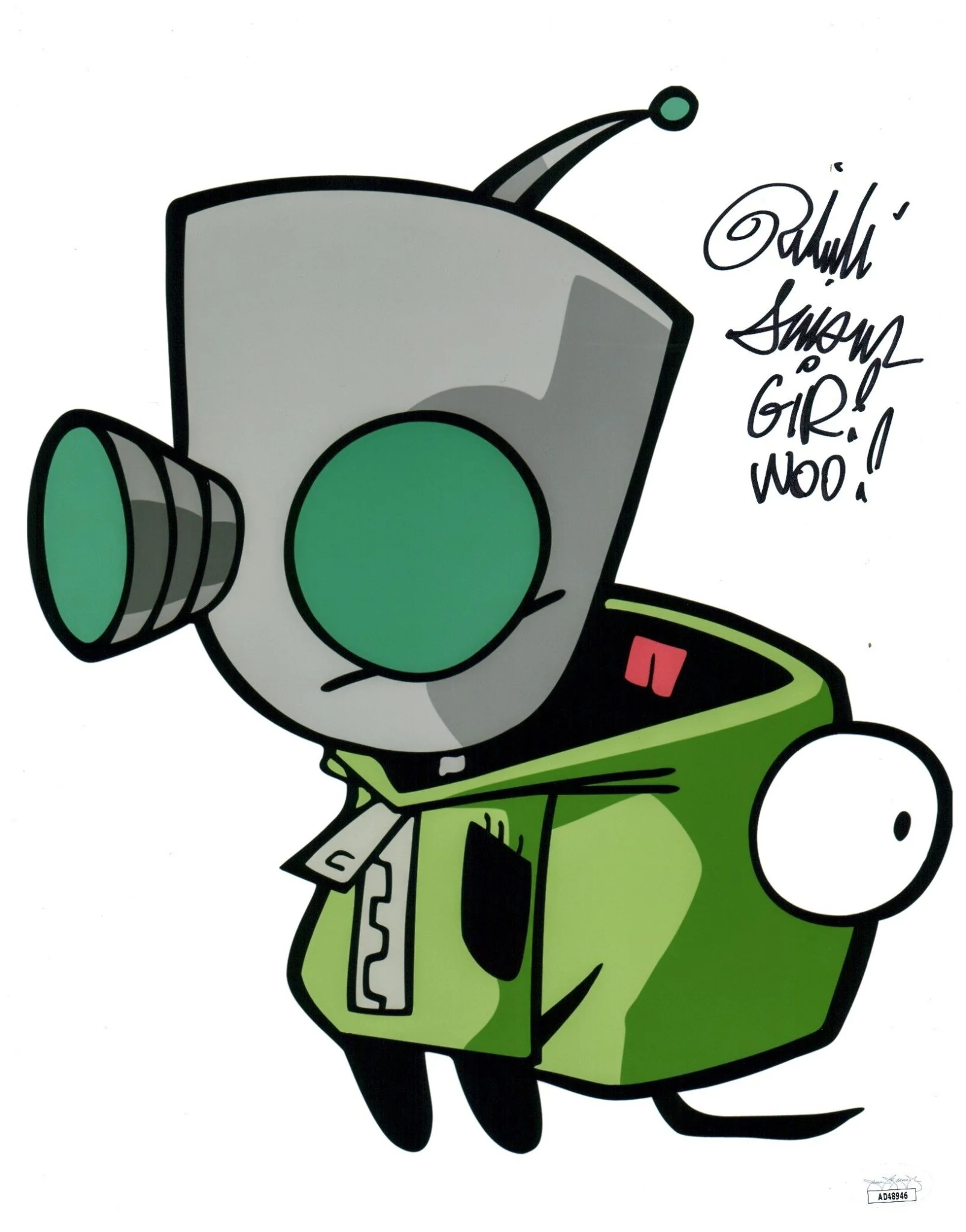 Rikki Simons Invader Zim 11x14 Signed Photo Poster JSA Certified Autograph - Image 3