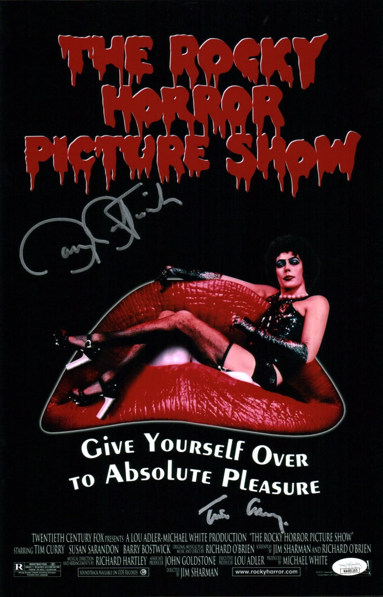 Rocky Horror Picture Show 11x17 Photo Poster Cast x2 Signed Bostwick Curry JSA Beckett Certified Autograph - Image 3