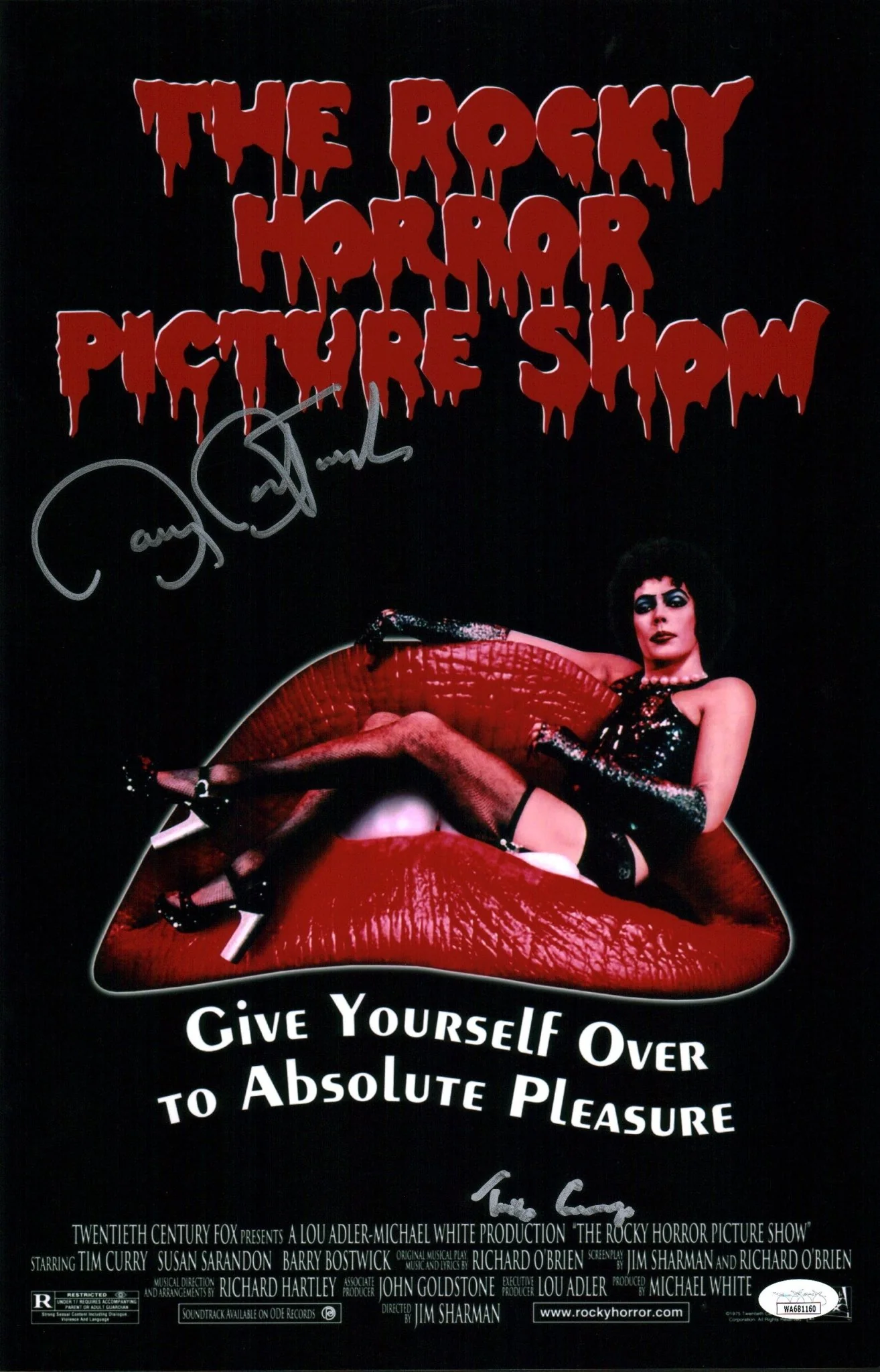 Rocky Horror Picture Show 11x17 Photo Poster Cast x2 Signed Bostwick Curry JSA Beckett Certified Autograph - Image 4