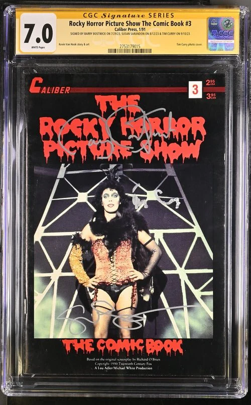 Rocky Horror Picture Show: The Comic Book #3 CGC Signature Series 7.0 Cast x3 Signed Bostwick, Sarandon, Curry - Image 4