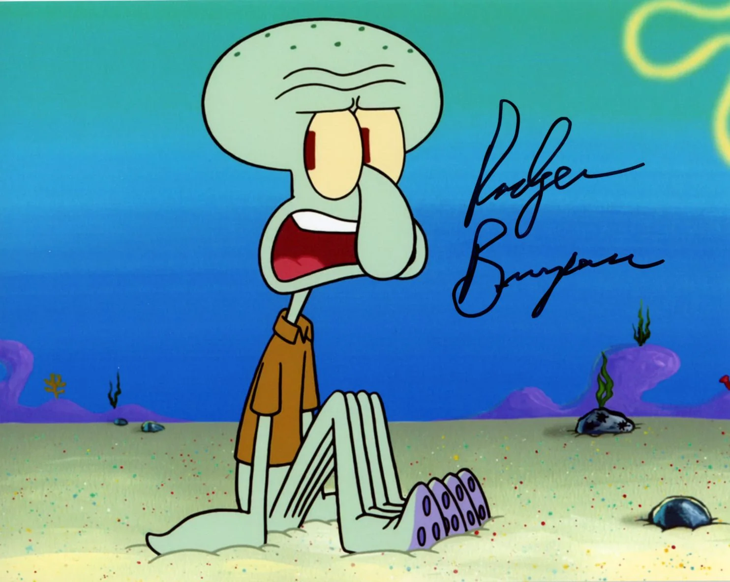 Rodger Bumpass "Squidward" SpongeBob SquarePants 8x10 Signed Photo JSA Certified Autograph