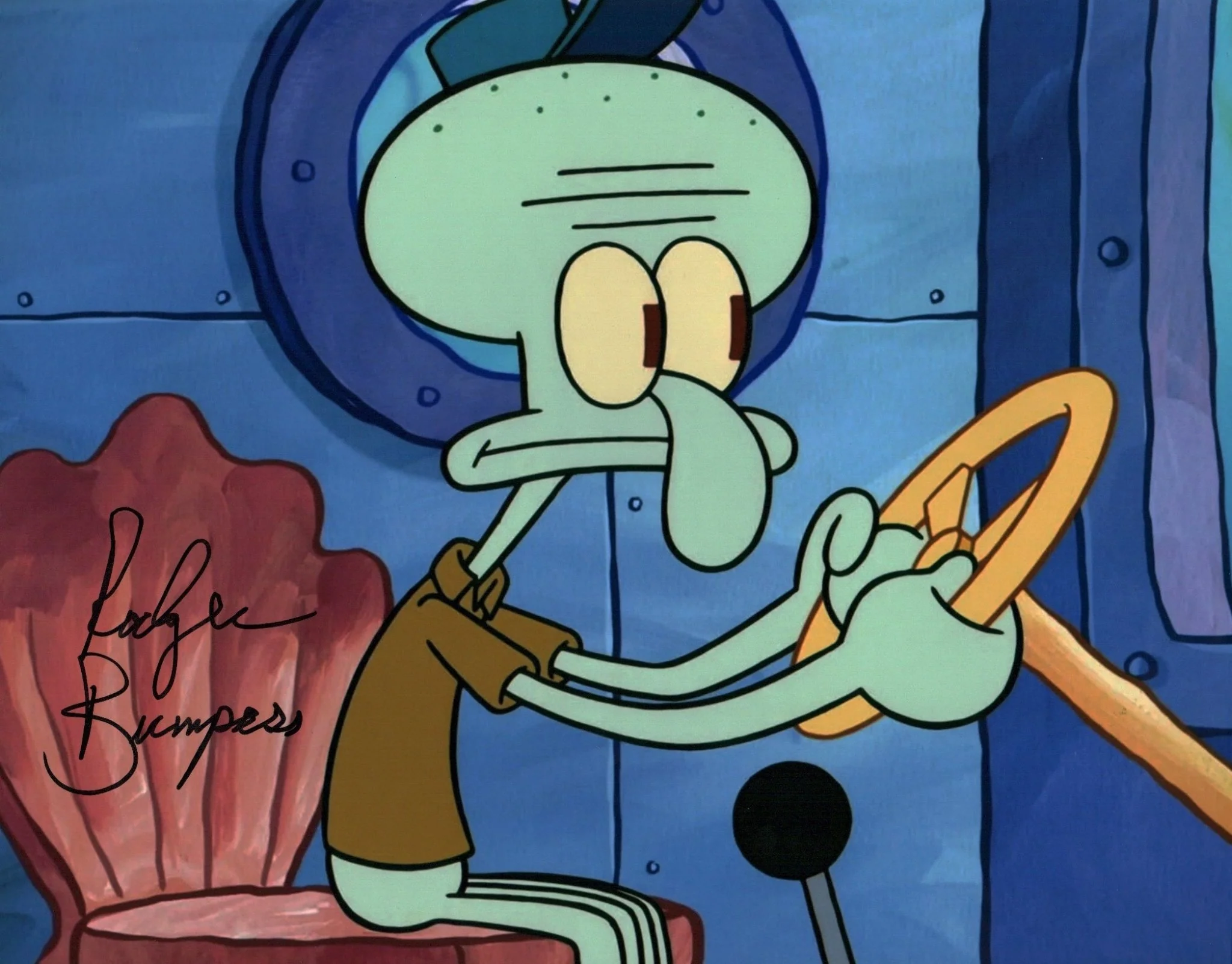 Rodger Bumpass "Squidward" SpongeBob SquarePants 11x14 Signed Photo JSA Certified Autograph