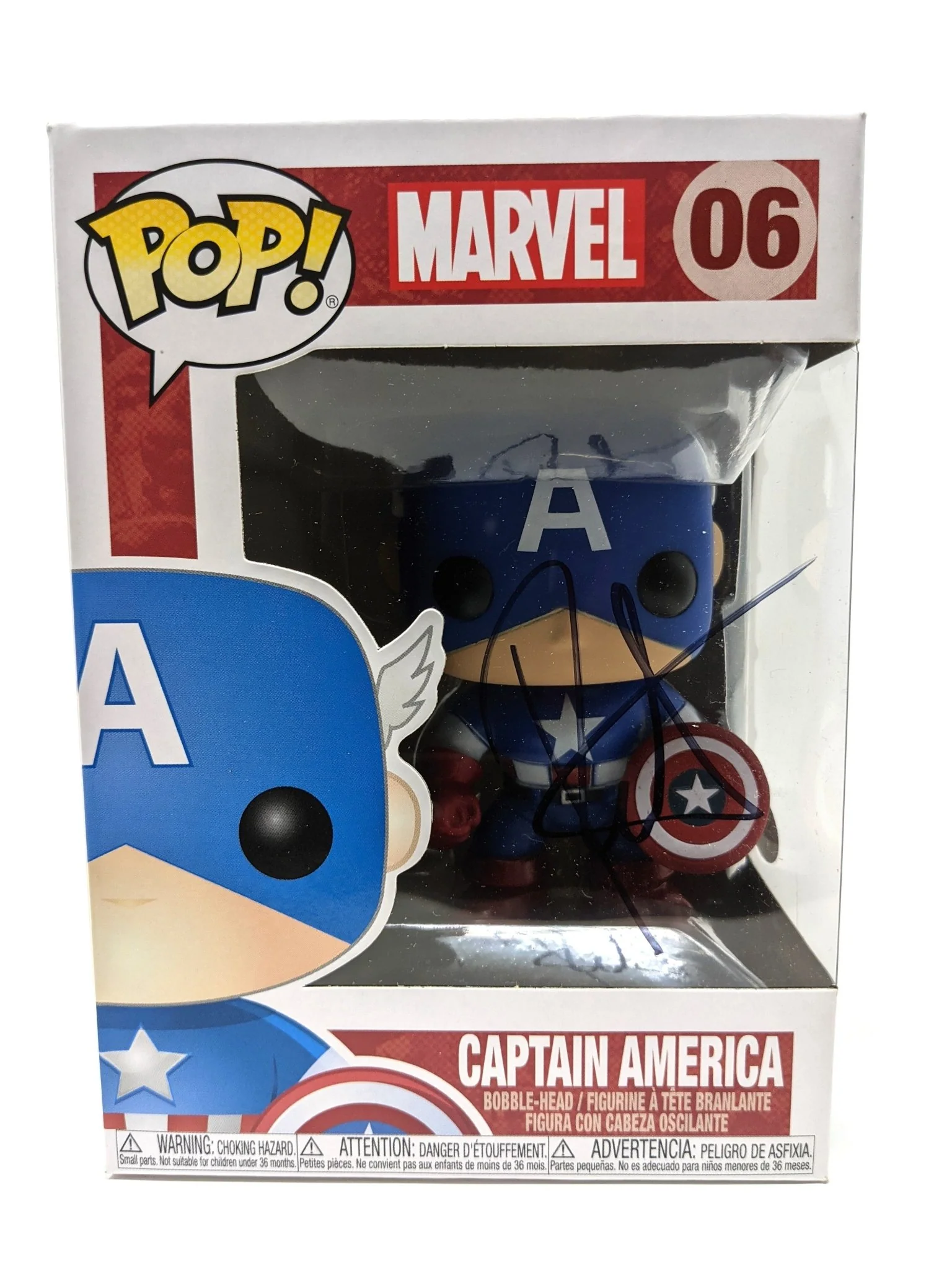 Roger Craig Smith Marvel Captain America #06 Signed Funko Pop JSA Autograph - Image 3