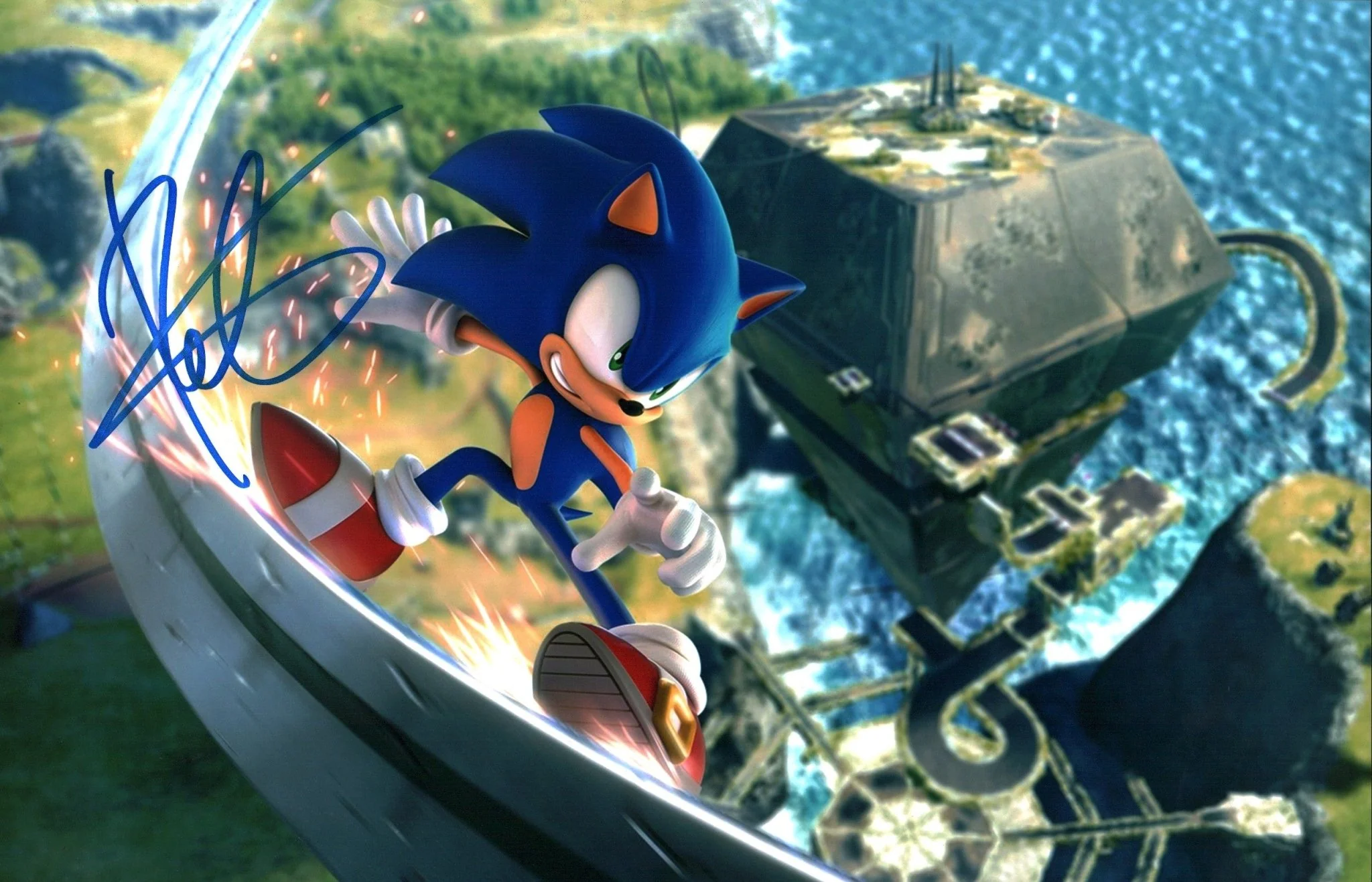 Roger Craig Smith Sonic 11x17 Signed Photo Poster JSA Certified Autograph