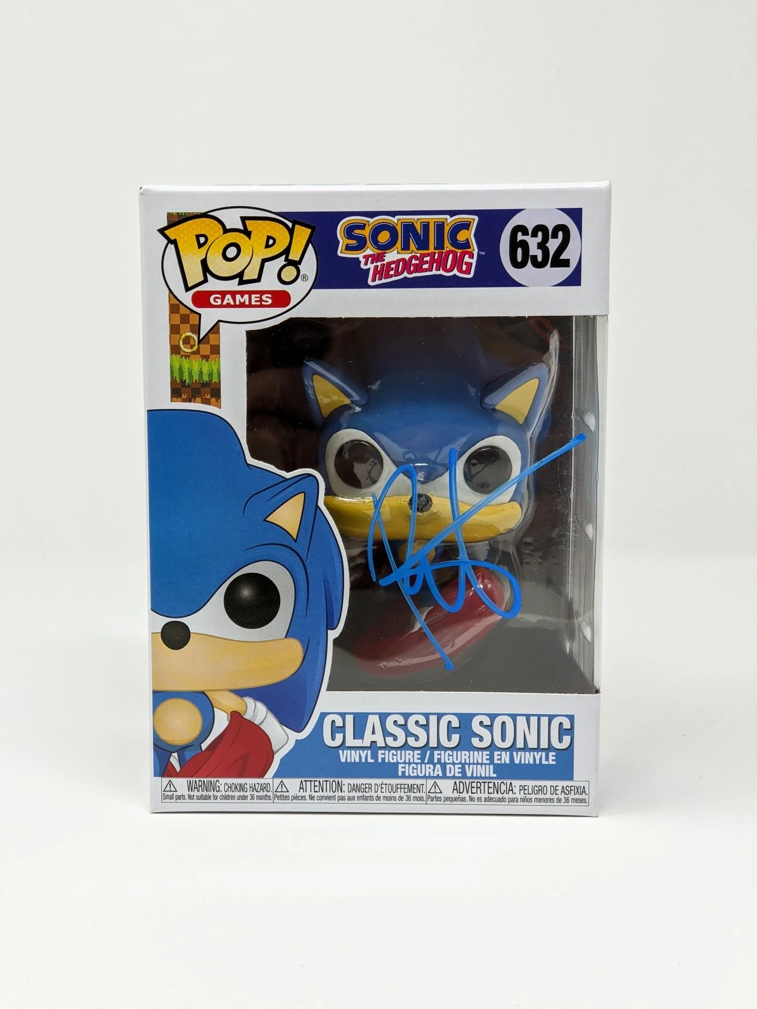 Roger Craig Smith Sonic the Hedgehog Classic Sonic #632 Signed Funko Pop JSA Certified Autograph - Image 4