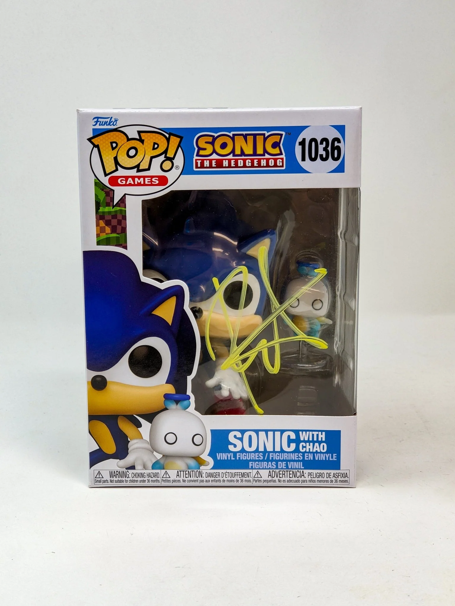 Roger Craig Smith Sonic the Hedgehog with Chao #1036 Signed Funko Pop JSA Certified Autograph - Image 5