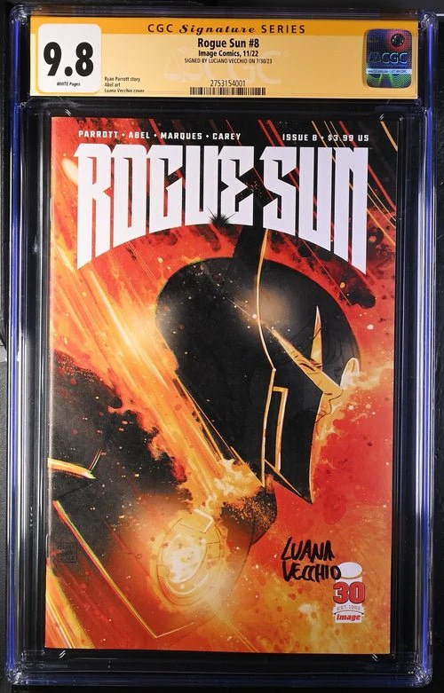 Rogue Sun #8 Image Comics CGC Signature Series 9.8 Signed Luana Vecchio - Image 2