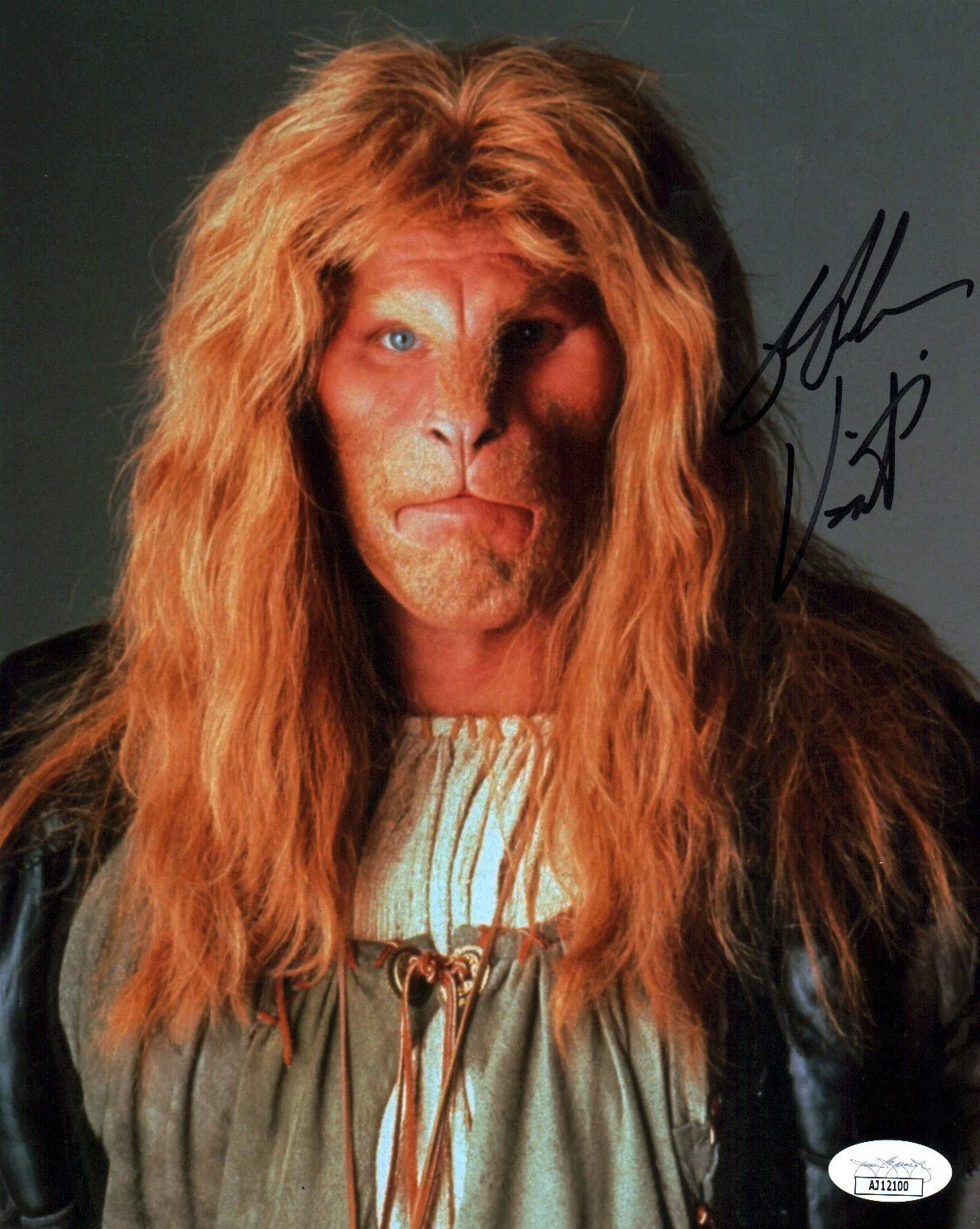 Ron Perlman Beauty and The Beast 8x10 Photo JSA Certified Autograph