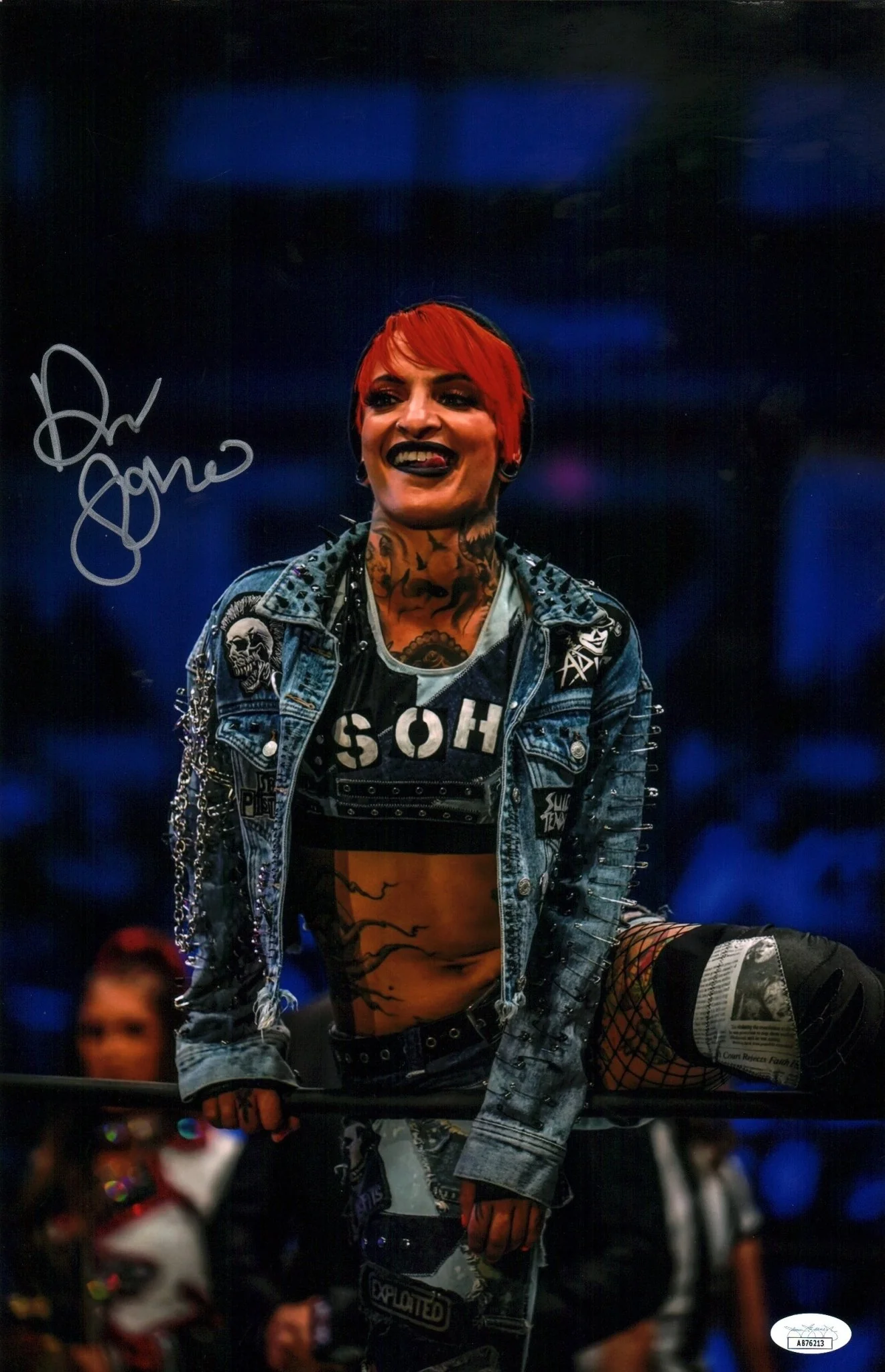 Ruby Soho Riott AEW Wrestling 11x17 Signed Photo Poster JSA Certified Autograph