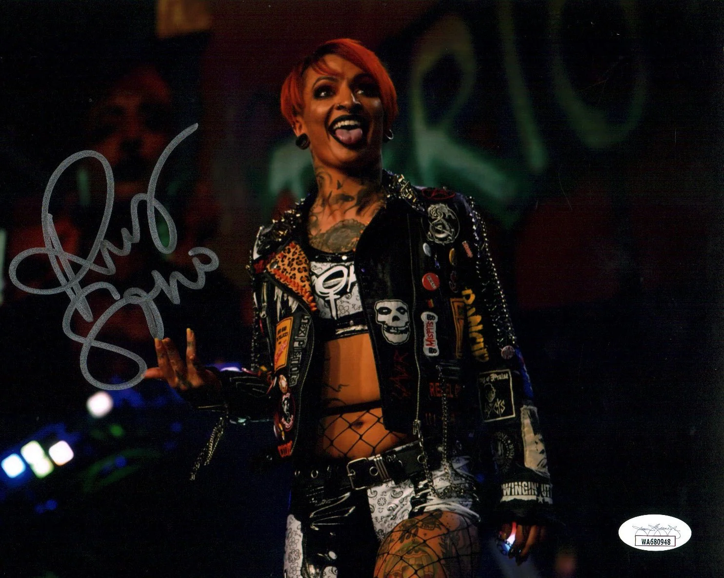 Ruby Soho Riott AEW Wrestling 8x10 Signed Photo JSA Certified Autograph