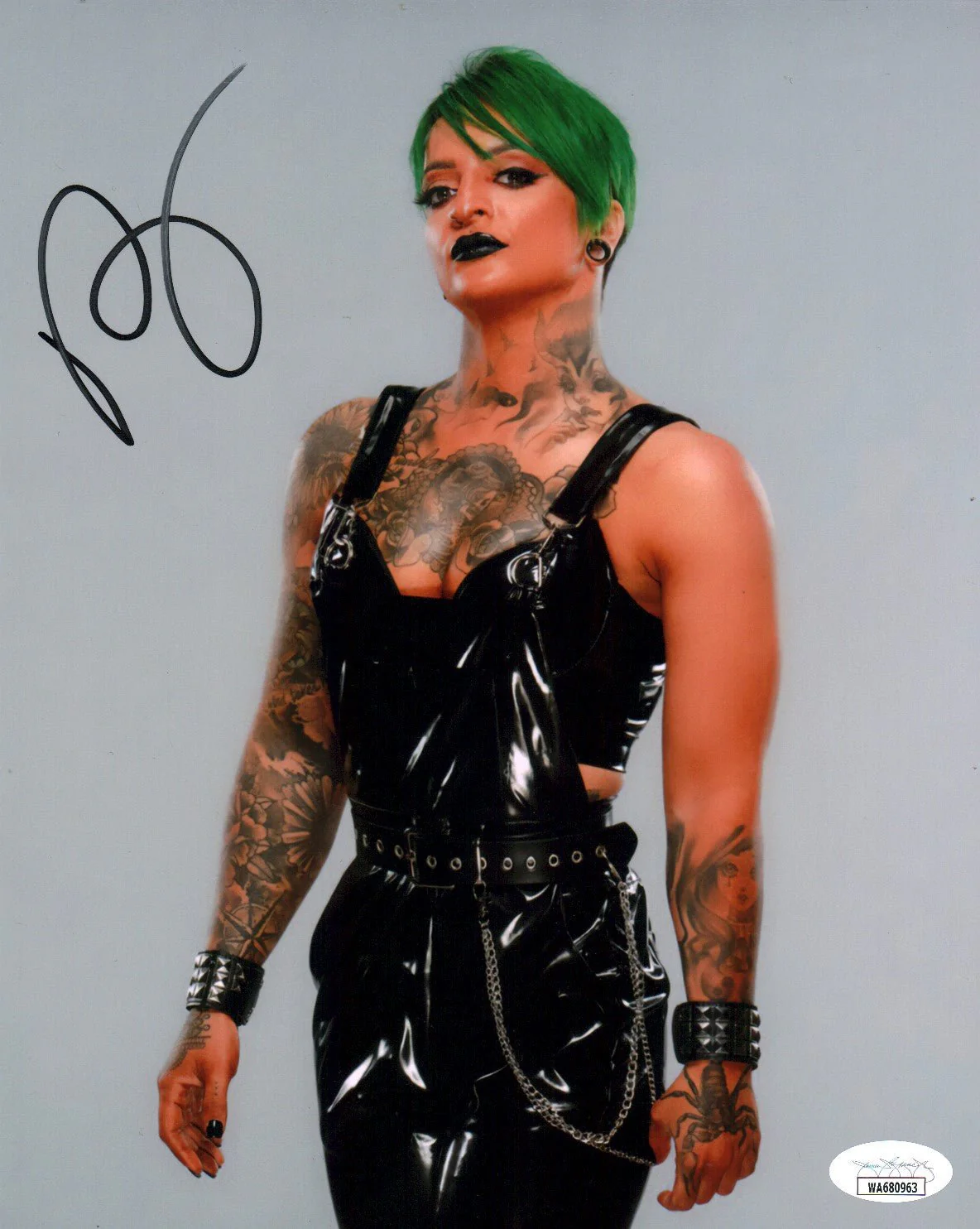 Ruby Soho Riott AEW Wrestling 8x10 Signed Photo JSA Certified Autograph - Image 2