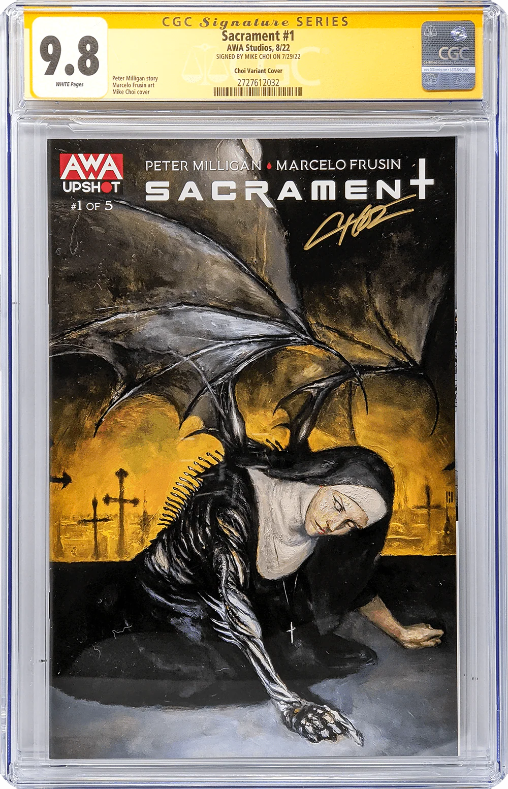 Sacrament #1 GalaxyCon Exclusive Variant CGC Signature Series 9.8 Signed Mike Choi - Image 2