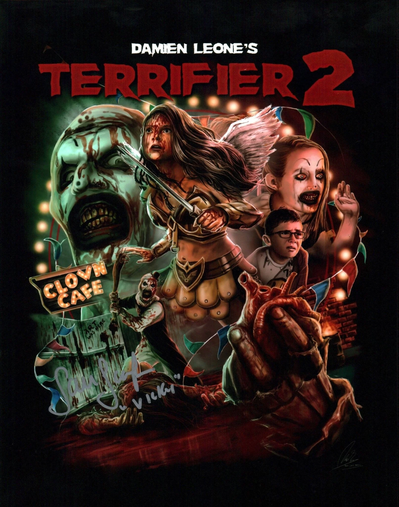 Samantha Scaffidi Terrifier 11x14 Signed Photo JSA Certified Autograph - Image 2