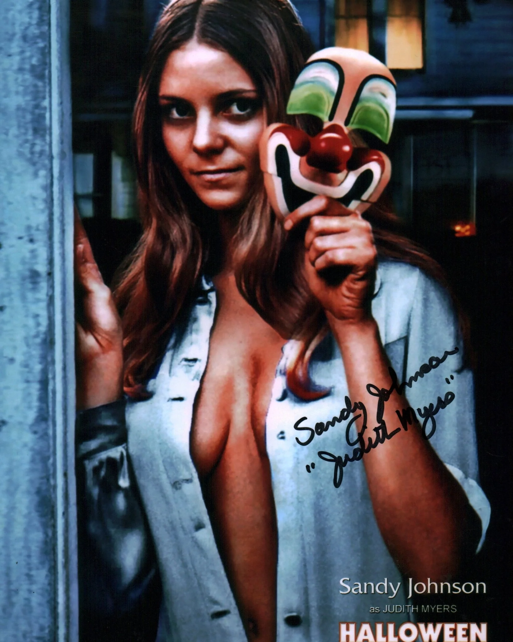 Sandy Johnson Halloween 8x10 Signed Photo JSA Certified Autograph - Image 2