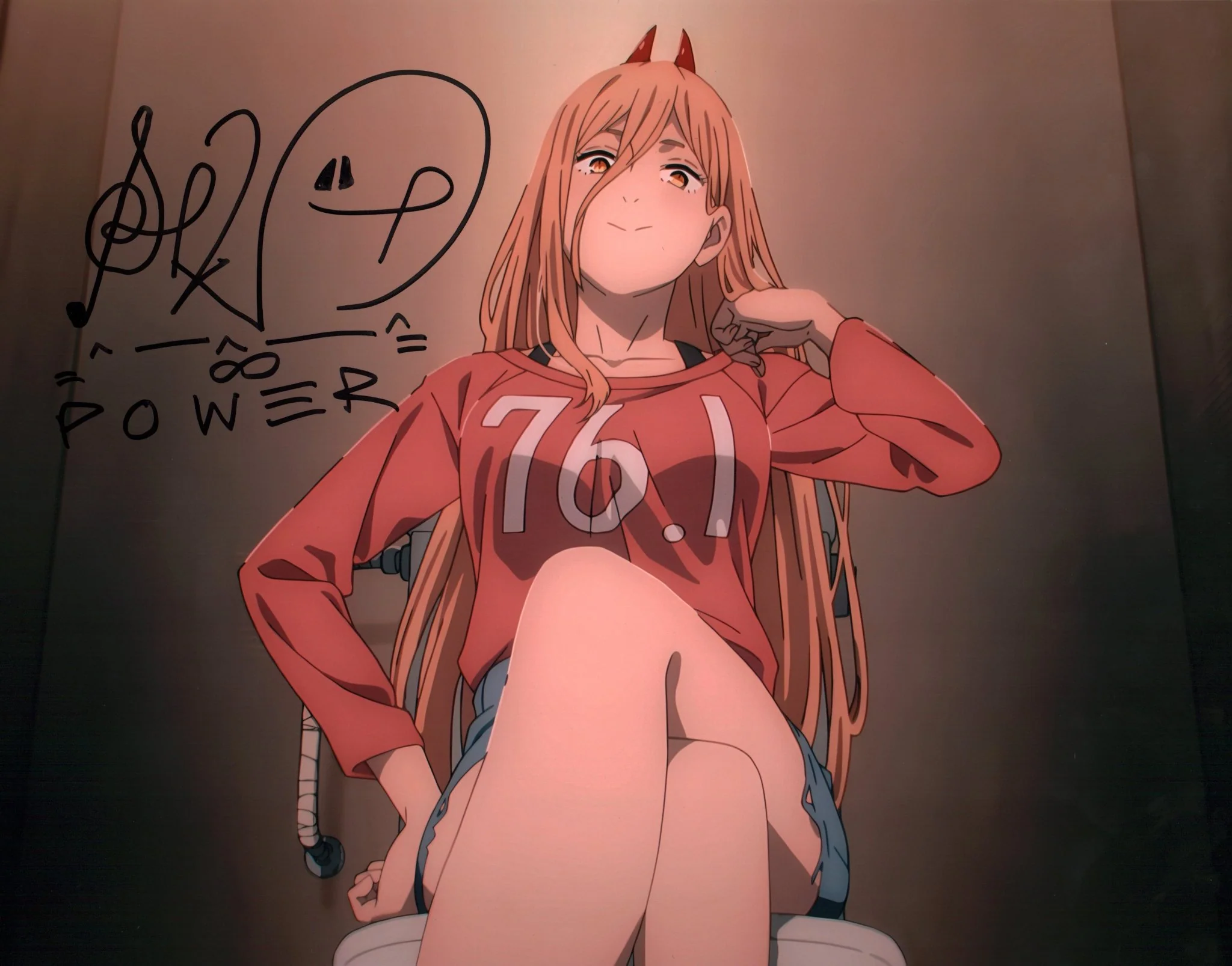 Sarah Wiedenheft Chainsaw Man 11x14 Signed Mini Poster JSA Certified Autograph - Image 2
