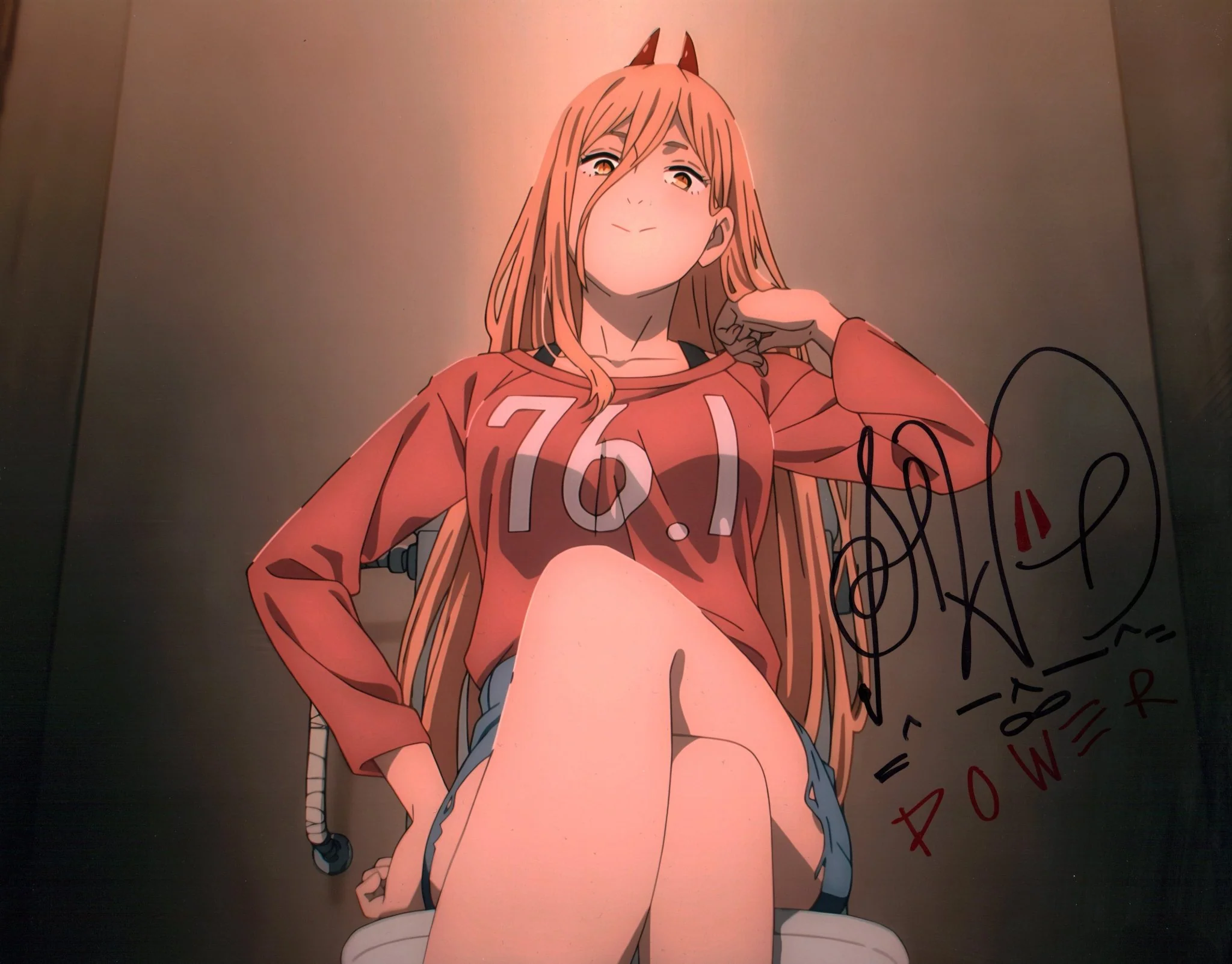 Sarah Wiedenheft Chainsaw Man 11x14 Signed Mini Poster JSA Certified Autograph - Image 3