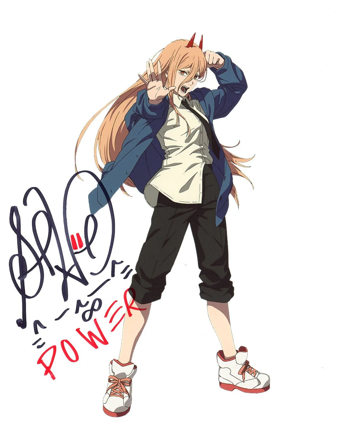 Sarah Wiedenheft Chainsaw Man 8x10 Signed Photo JSA Certified Autograph - Image 2