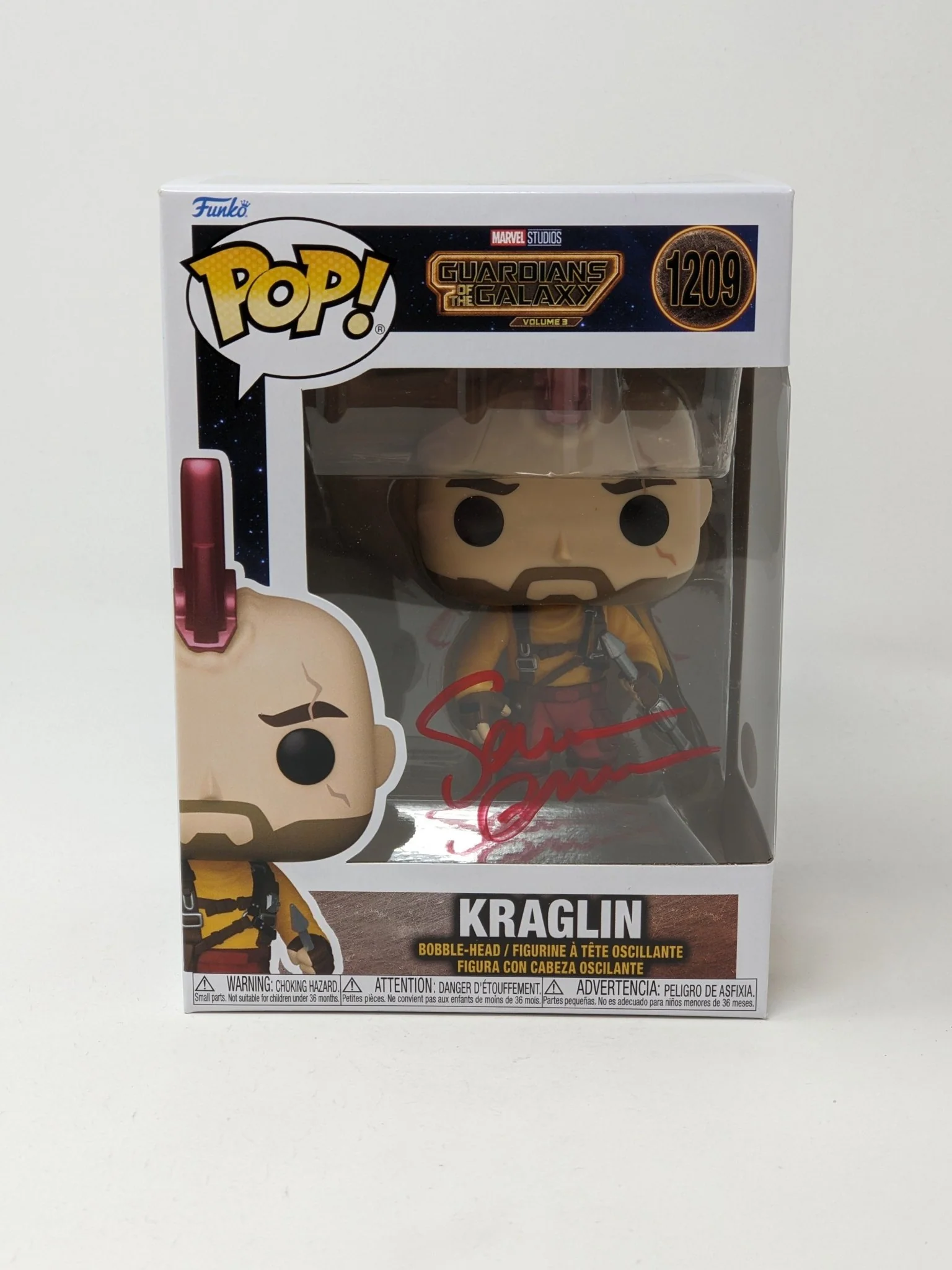 Sean Gunn Guardians of the Galaxy Kraglin #1209 Funko Pop JSA Certified Autograph - Image 2