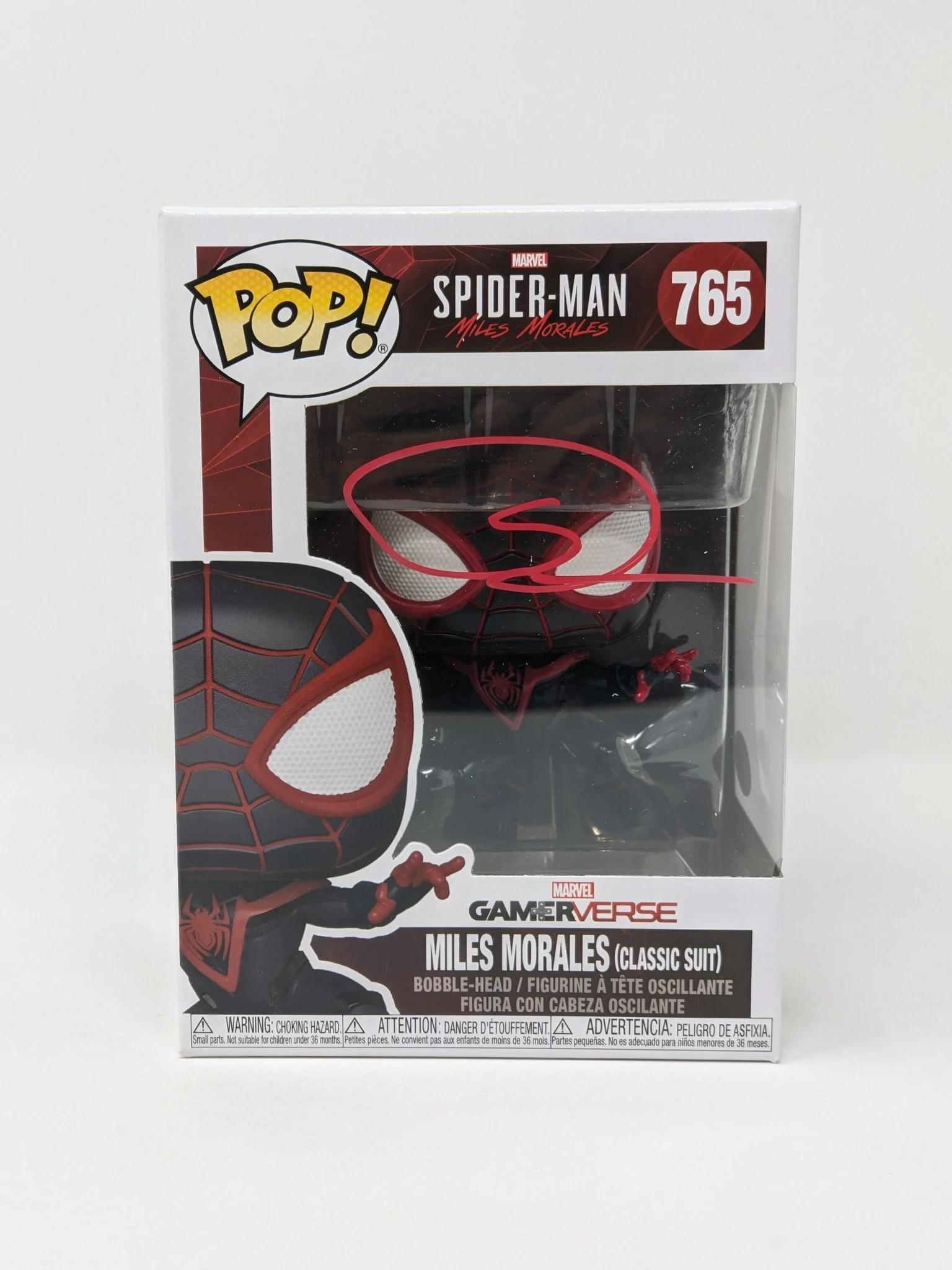 Shameik Moore Spider-Man Miles Morales #765 Signed Funko Pop JSA Certified Autograph - Image 2