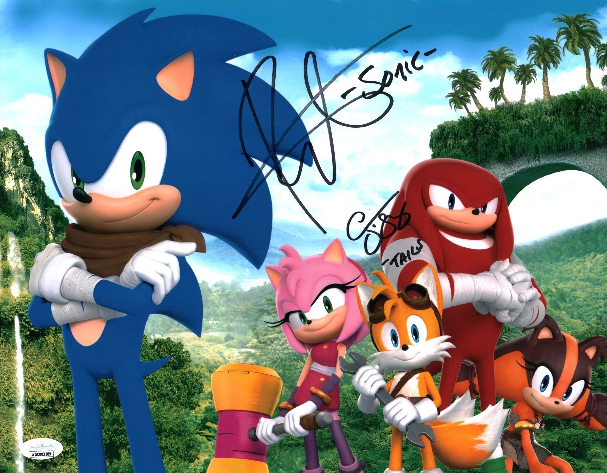 Sonic 11x14 Photo Poster Cast x2 Signed Smith, O'Shaughnessey JSA Certified Autograph - Image 3