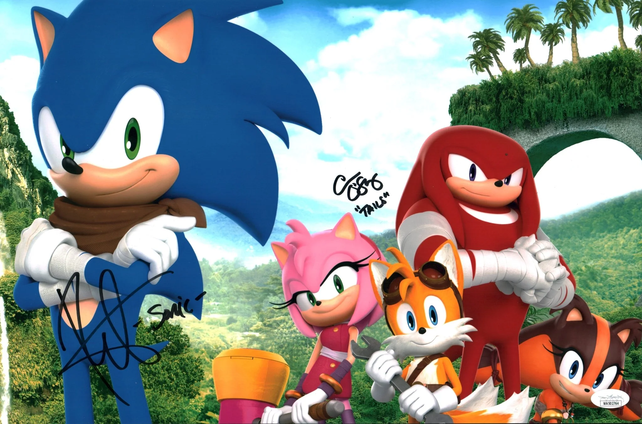 Sonic 11x14 Photo Poster Cast x2 Signed Smith, O'Shaughnessey JSA Certified Autograph - Image 4