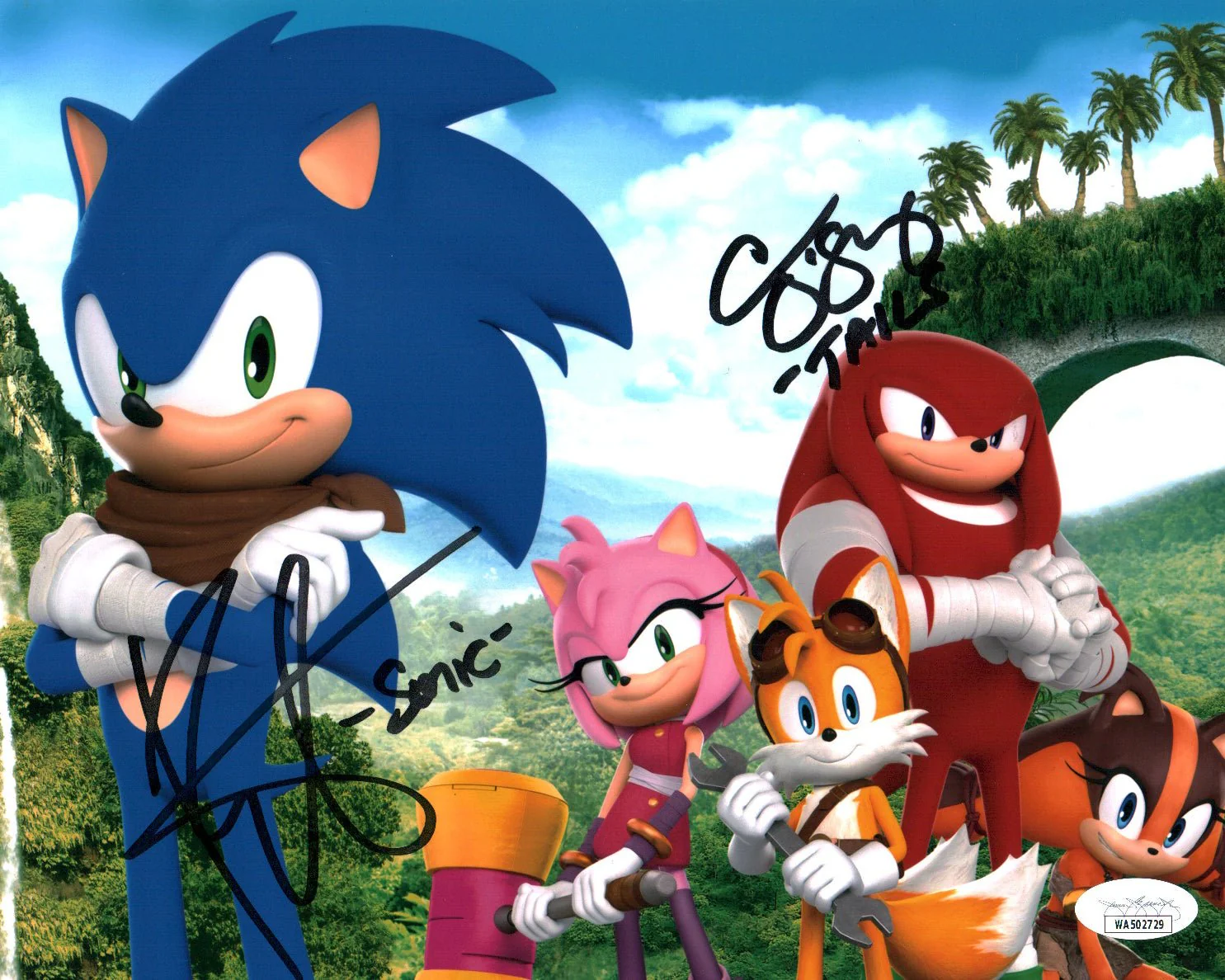 Sonic 8x10 Photo Cast x2 Signed Smith, O'Shaughnessey JSA Certified Autograph - Image 2
