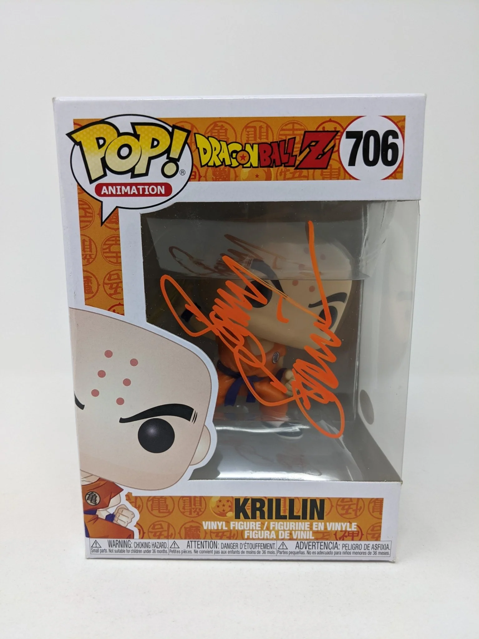 Sonny Strait Dragon Ball Z Krillin #706 Signed Funko Pop JSA Certified Autograph - Image 3