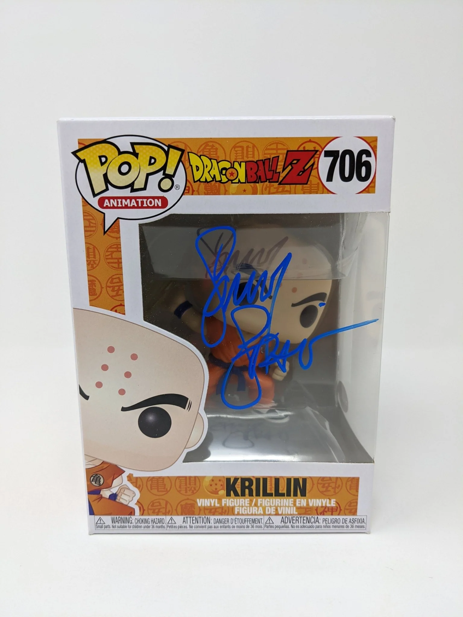 Sonny Strait Dragon Ball Z Krillin #706 Signed Funko Pop JSA Certified Autograph - Image 4