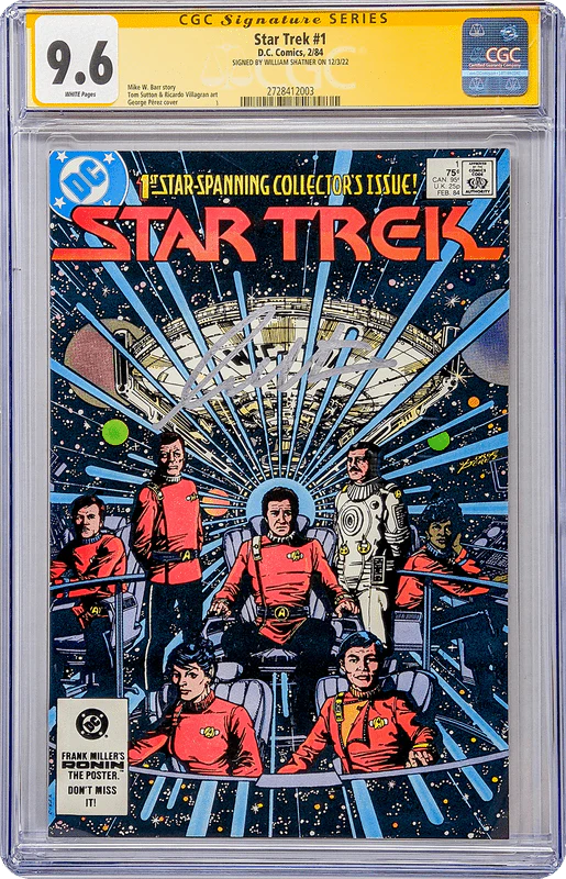 Star Trek #1 DC Comics CGC Signature Series 9.6 William Shatner - Image 9
