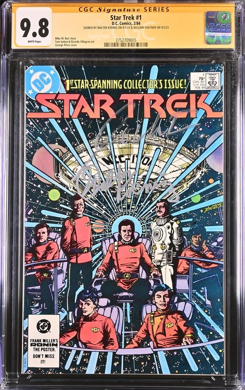 Star Trek #1 DC Comics CGC Signature Series 9.8 Cast x2 Signed Koenig, Shatner - Image 4