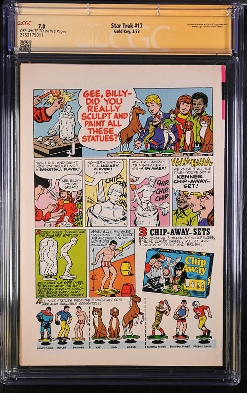 Star Trek #17 Gold Key CGC Signature Series 7.0 Cast x2 Signed Koenig, Shatner - Image 3