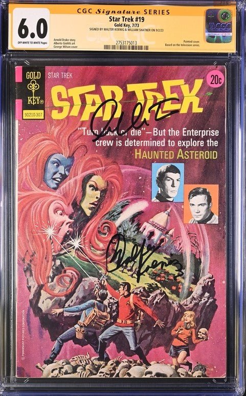 Star Trek #19 Gold Key CGC Signature Series 6.0 Cast x2 Signed Koenig, Shatner - Image 2