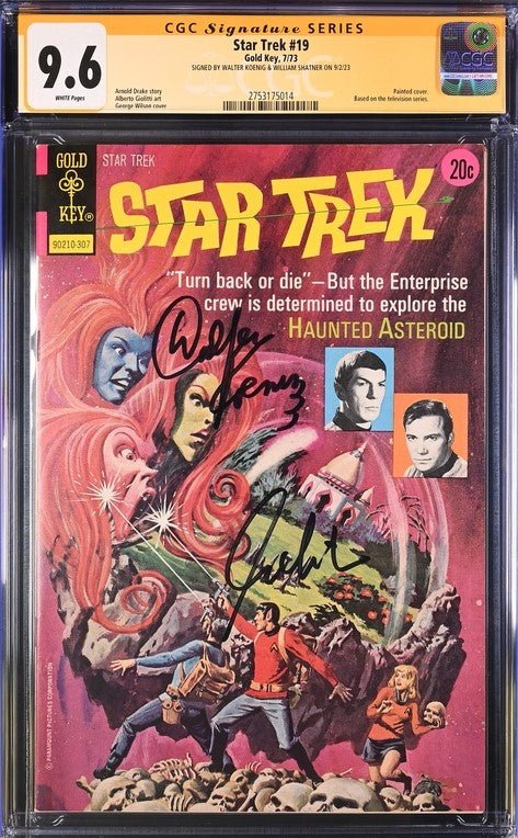 Star Trek #19 Gold Key CGC Signature Series 9.6 Cast x2 Signed Koenig, Shatner - Image 2