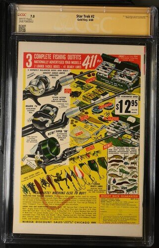 Star Trek #2 Gold Key CGC Signature Series 7.0 Cast x3 Signed Koenig, Shatner, Takei - Image 3