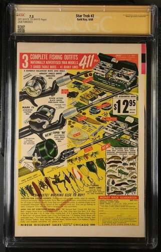 Star Trek #2 Gold Key CGC Signature Series 7.5 Cast x3 Signed Koenig, Shatner, Takei - Image 3