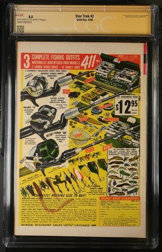Star Trek #2 Gold Key CGC Signature Series 8.0 Cast x3 Signed Koenig, Shatner, Takei - Image 3