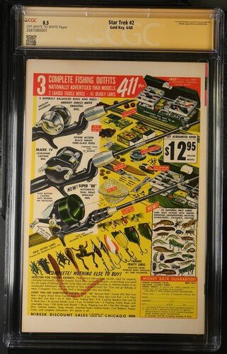 Star Trek #2 Gold Key CGC Signature Series 8.5 Cast x3 Signed Koenig, Shatner, Takei - Image 3