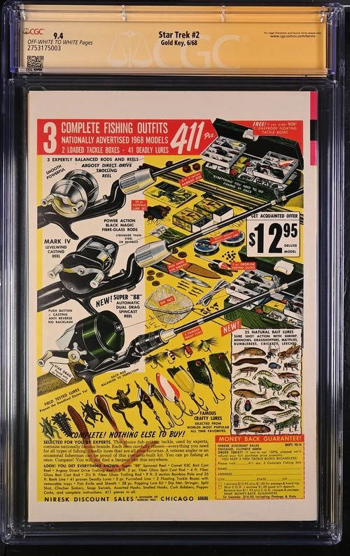 Star Trek #2 Gold Key CGC Signature Series 9.4 Cast x2 Signed Koenig, Shatner - Image 3
